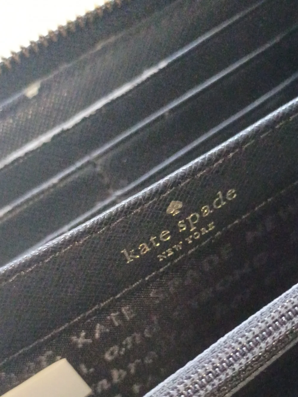 Kate spade zip around wallet animal leopard print